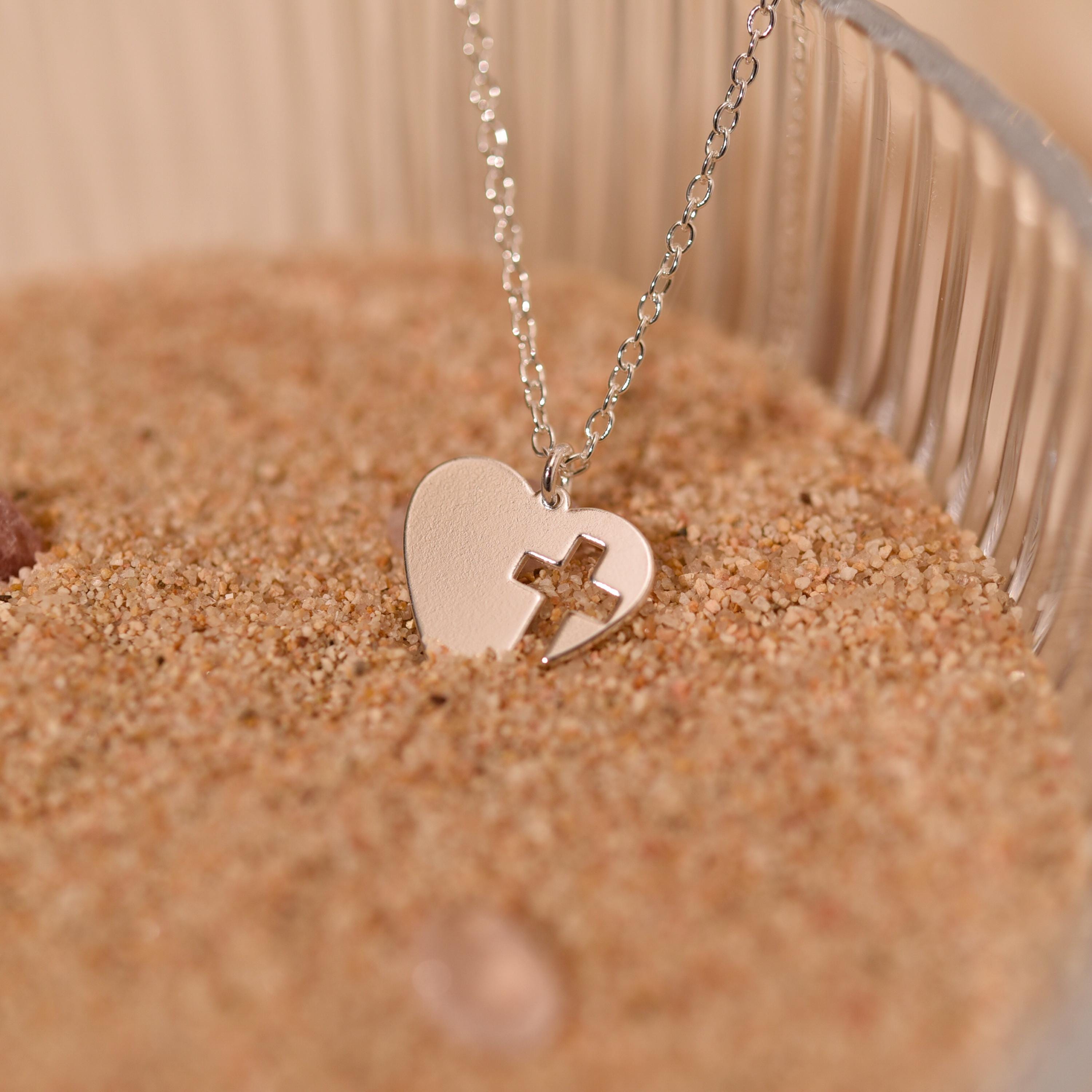 Heart Cross Necklace