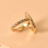 Opal Pave Huggie