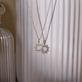 Baha'i Faith Necklace, Nine Point Bahai Star Necklace, Silver Baha'i Necklace, Gifts for Her, Wedding Gifts, Birthday Gifts, GS0039