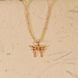 Torii Gate Necklace, Shinto Symbol Charm