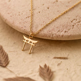Torii Gate Necklace, Shinto Symbol Charm
