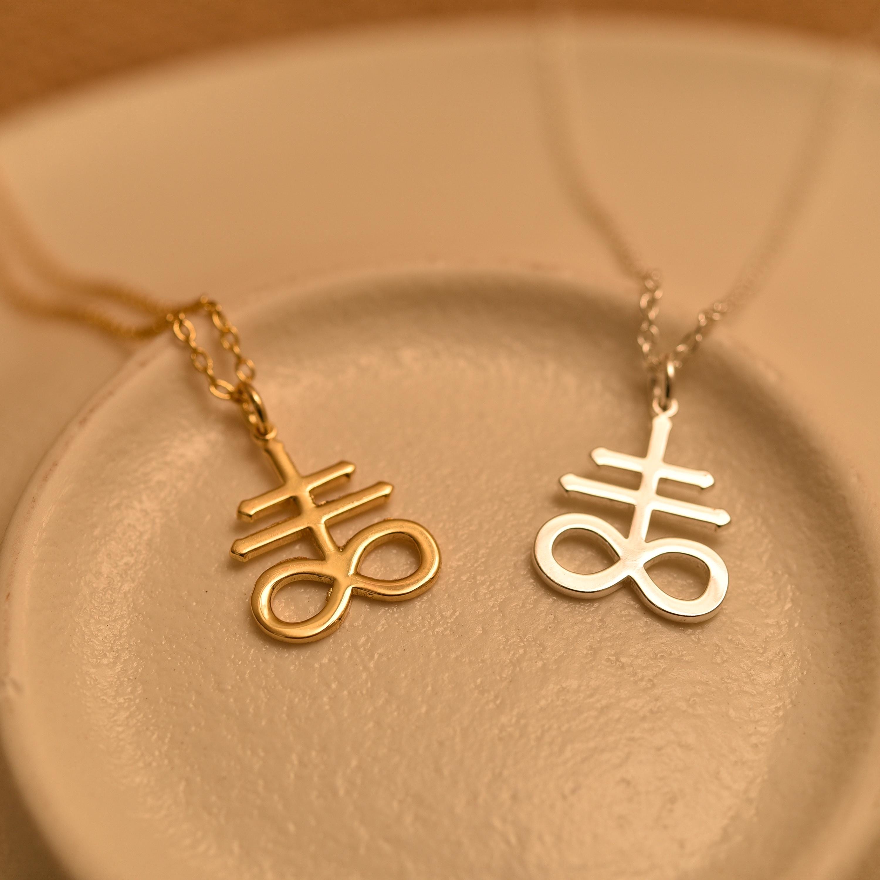 Leviathan Satan Cross Necklace