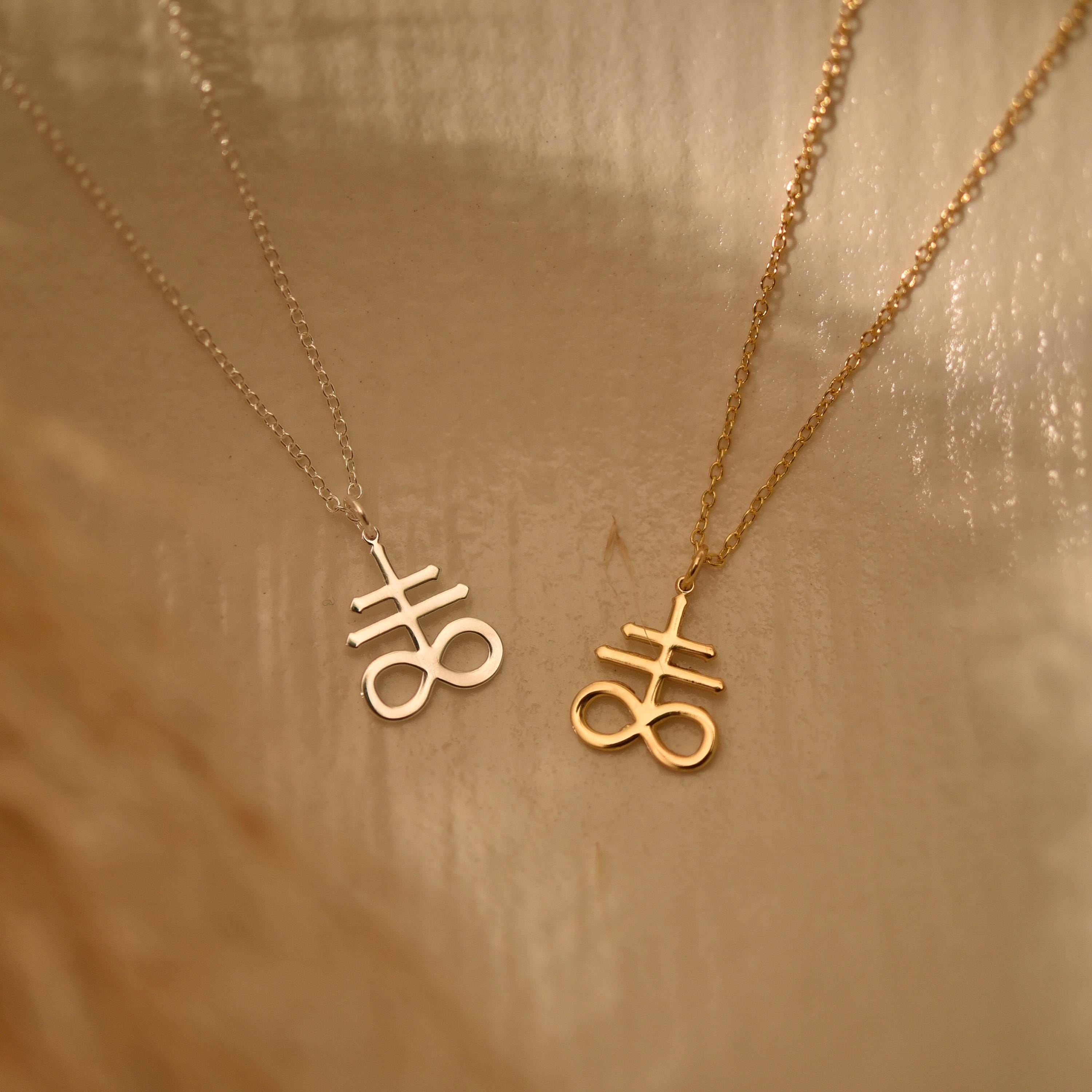 Leviathan Satan Cross Necklace
