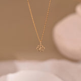 Paw Print Name Necklace