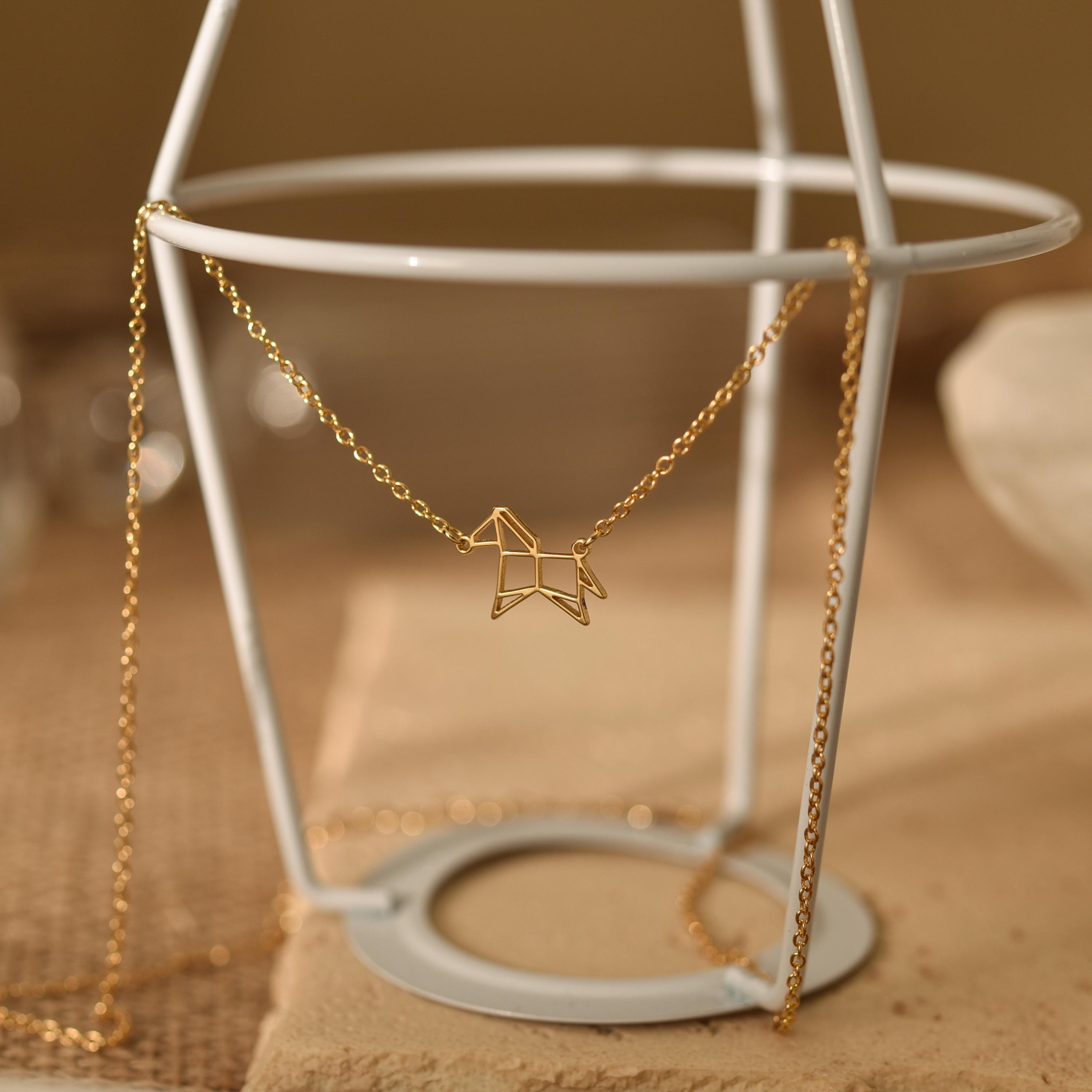 Origami Horse Necklace