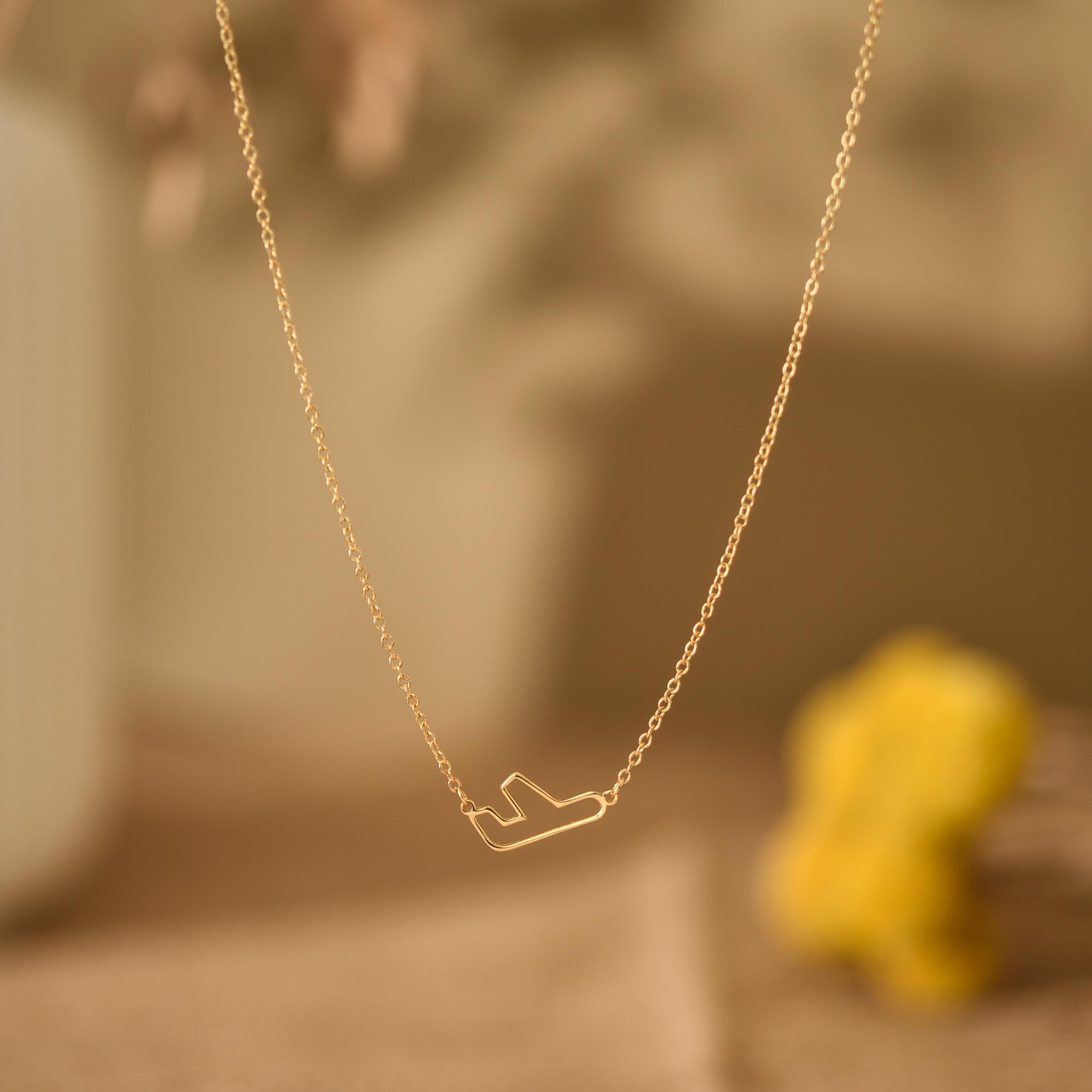 Dainty Airplane Necklace