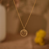 Personalized  Map Necklace, Coordinate Pendant
