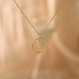 Personalized  Map Necklace, Coordinate Pendant