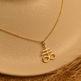 Leviathan Satan Cross Necklace