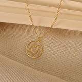 Camera Shutter Pendant, Camera Lens Necklace, Photographer Charm, Travel Necklace, Graduation Gift, Photographer Gift, GS0061