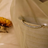 18K Gold Tennis Chain Bracelet, Diamond Bracelet, Moissanite Chain Bracelet, Cubic Zirconia Bracelet, Wedding Gifts, Best Friend Gift, K0079