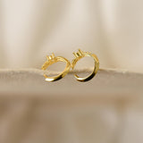 Dainty Crystal Hoop Earrings