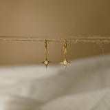 Opal Star Drop Earrings