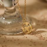 Celestial Necklace, Mars Crater Necklace, Universe Necklace, Spiritual Jewelry, Minimalist Jewelry, Anniversary Gift, Birthday Gifts, GS0074