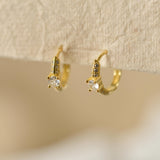 Dainty Crystal Hoop Earrings