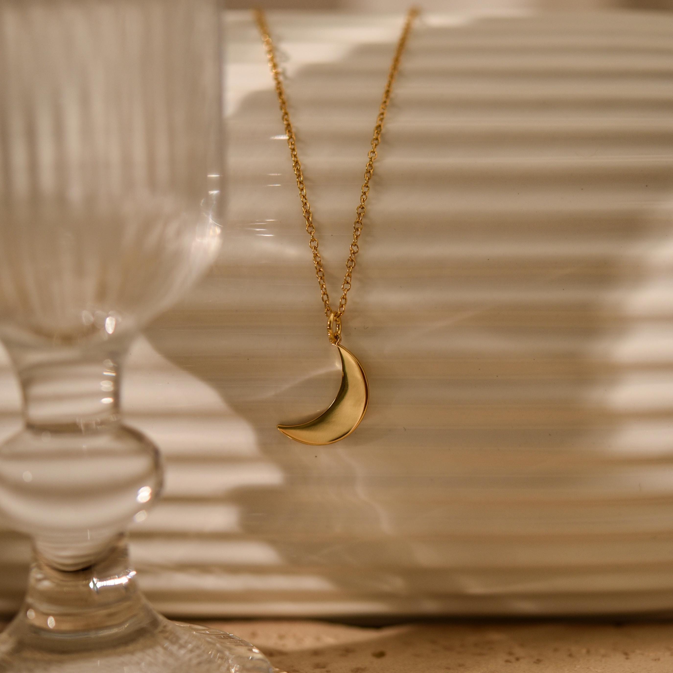 Moon Necklace, Celestial Necklace