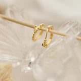 Butterfly Earrings, Beaded Huggie Earrings, Dainty Earrings, Huggie Hoop, Minimalist Jewelry, Anniversary Gifts, Wedding Gifts, K0090