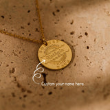 Personalized Name Necklace, Sun Necklace