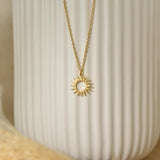 Sunburst Necklace, Sunshine Pendant Necklace