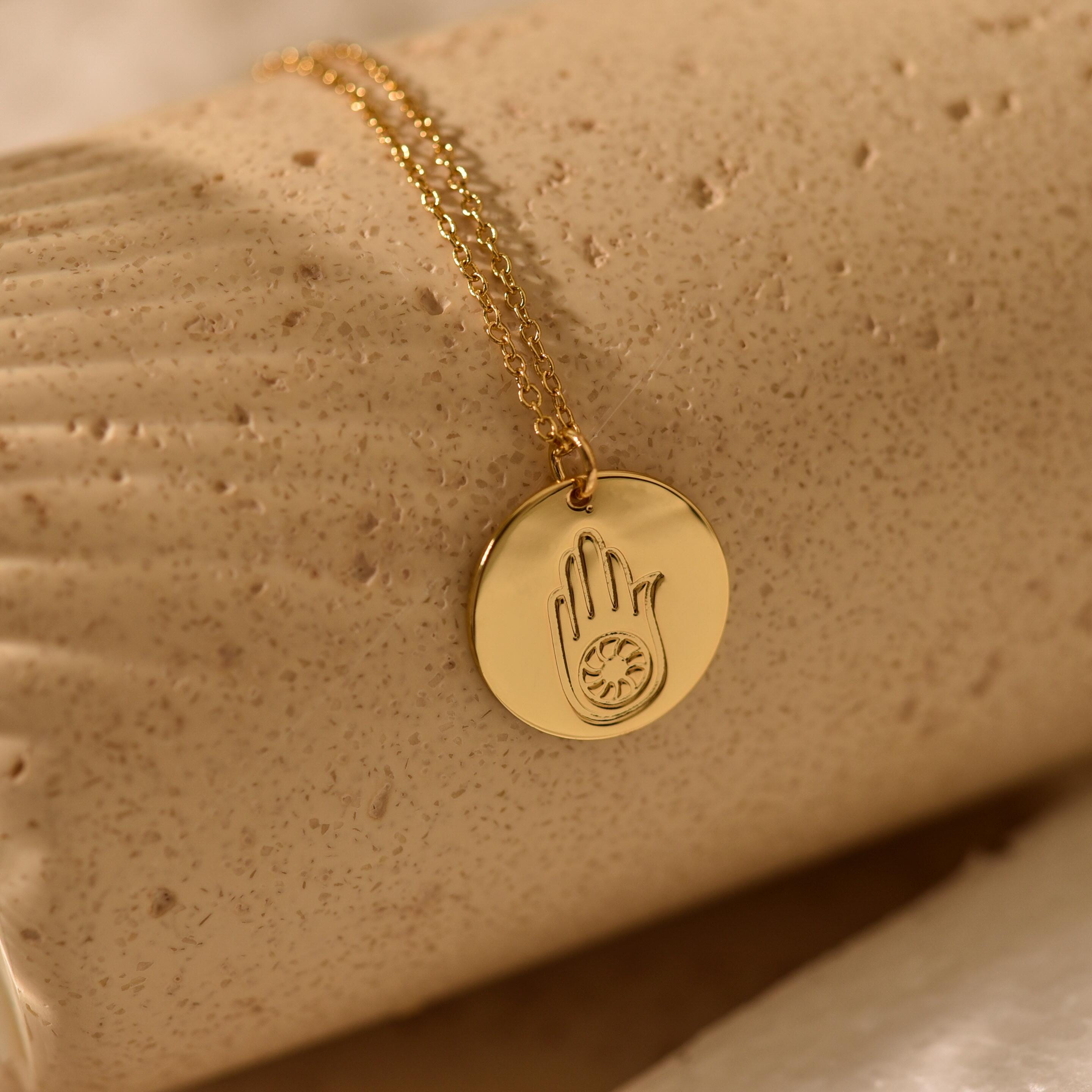 Personalized Hamsa Eye Necklace