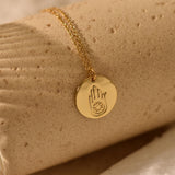 Personalized Hamsa Eye Necklace