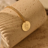 Personalized Hamsa Eye Necklace