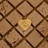 18K Gold Crescent Necklace