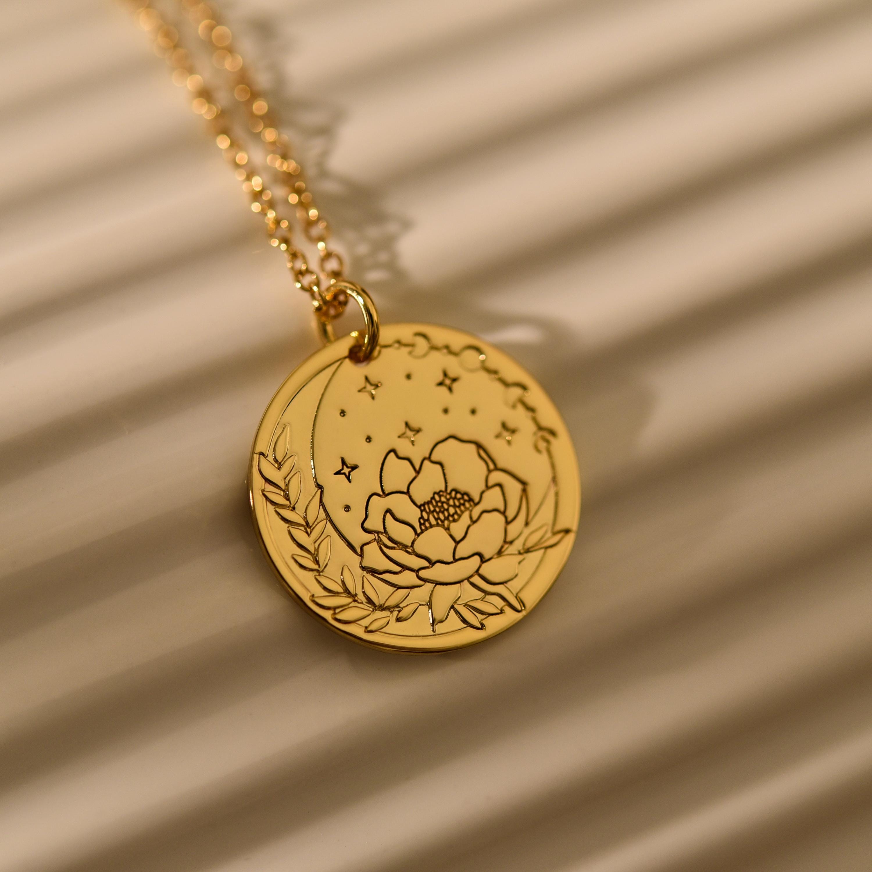 Personalized Flower Necklace
