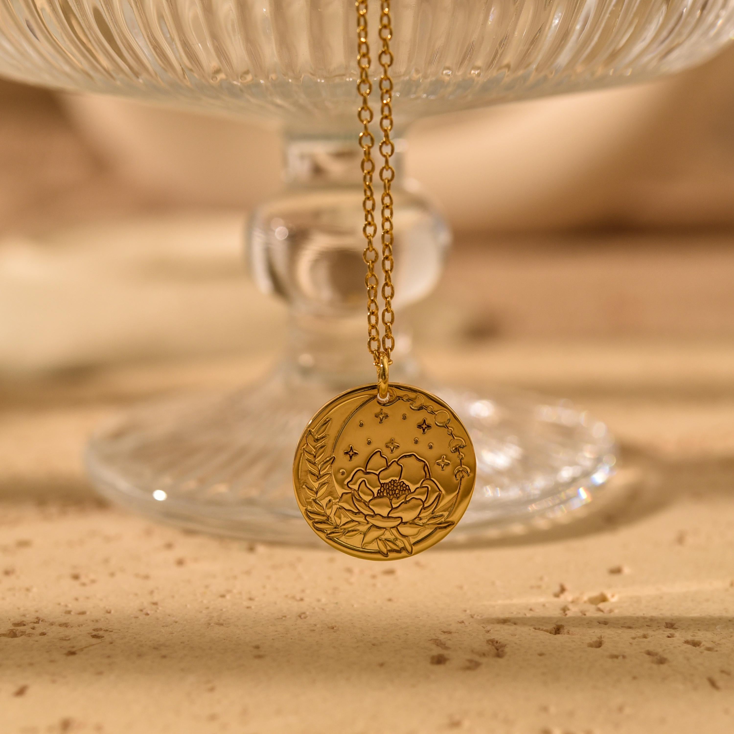 Personalized Flower Necklace