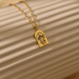 Personalized Moon Tree Necklace,