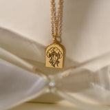 Personalized Moon Tree Necklace,
