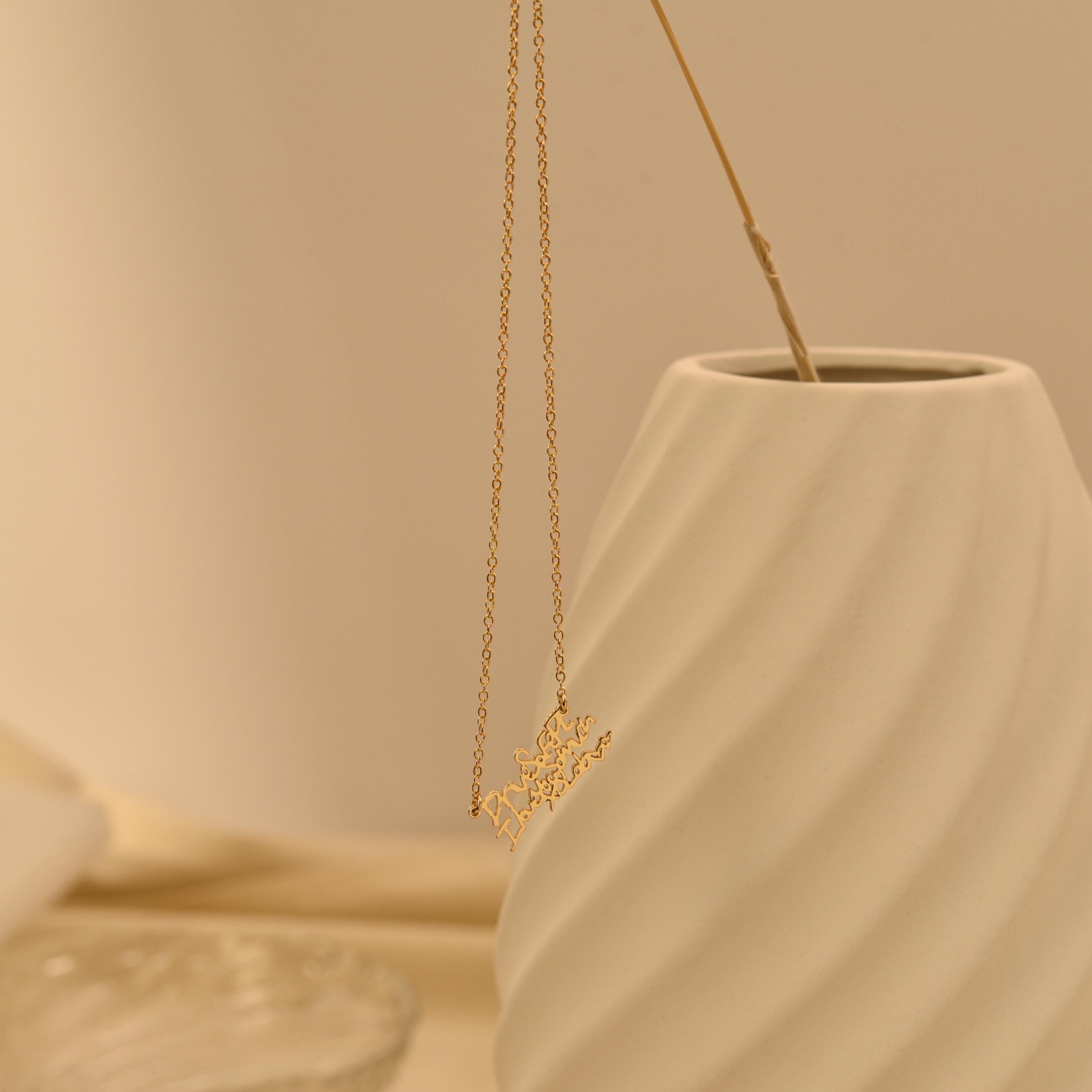 Actual Handwriting Necklace, Signature Necklace, Memorial Personalized Christmas Gift, Mother's Gift, Birthday Gifts, Gifts for Her, GS0095