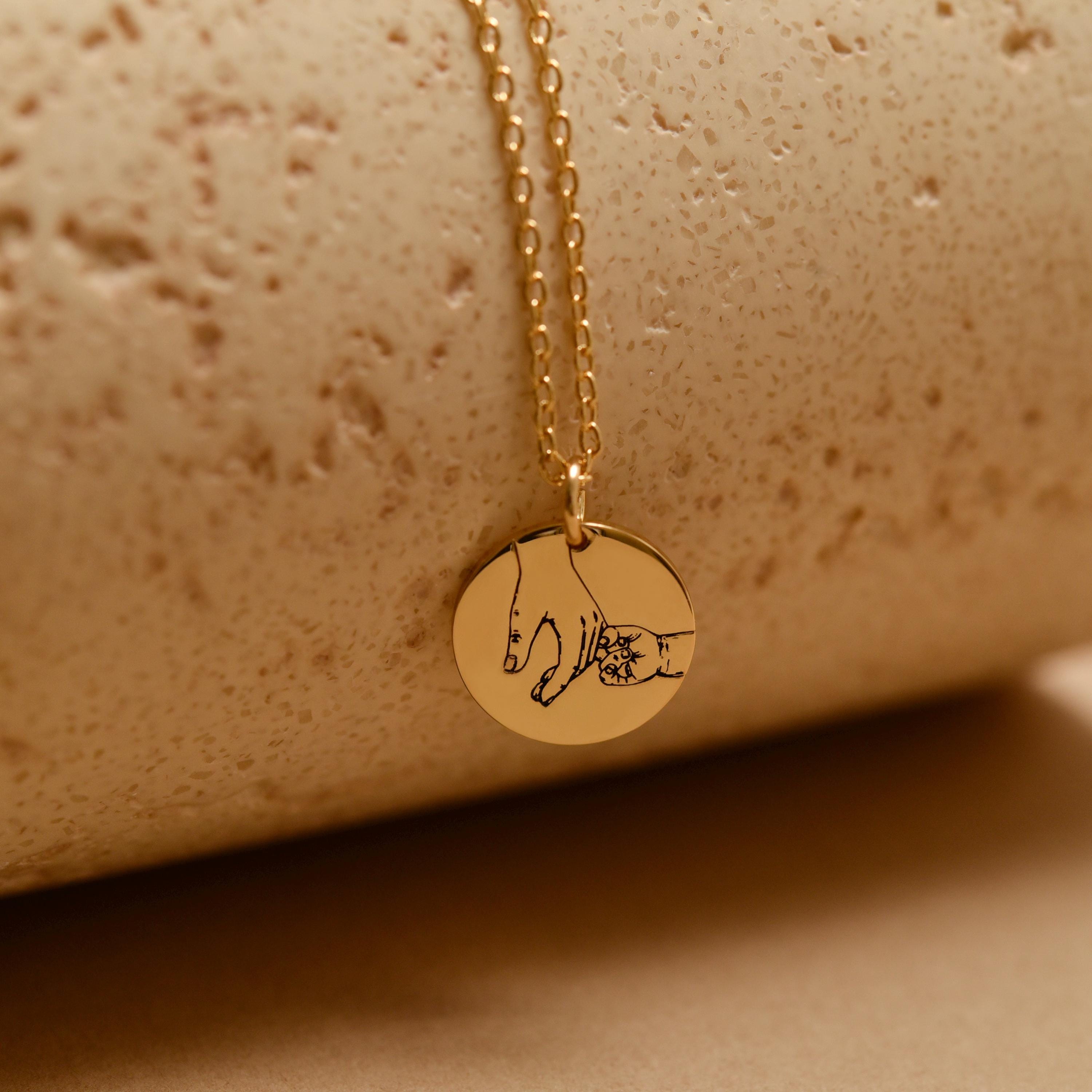 Personalized Father and Daughter Necklace