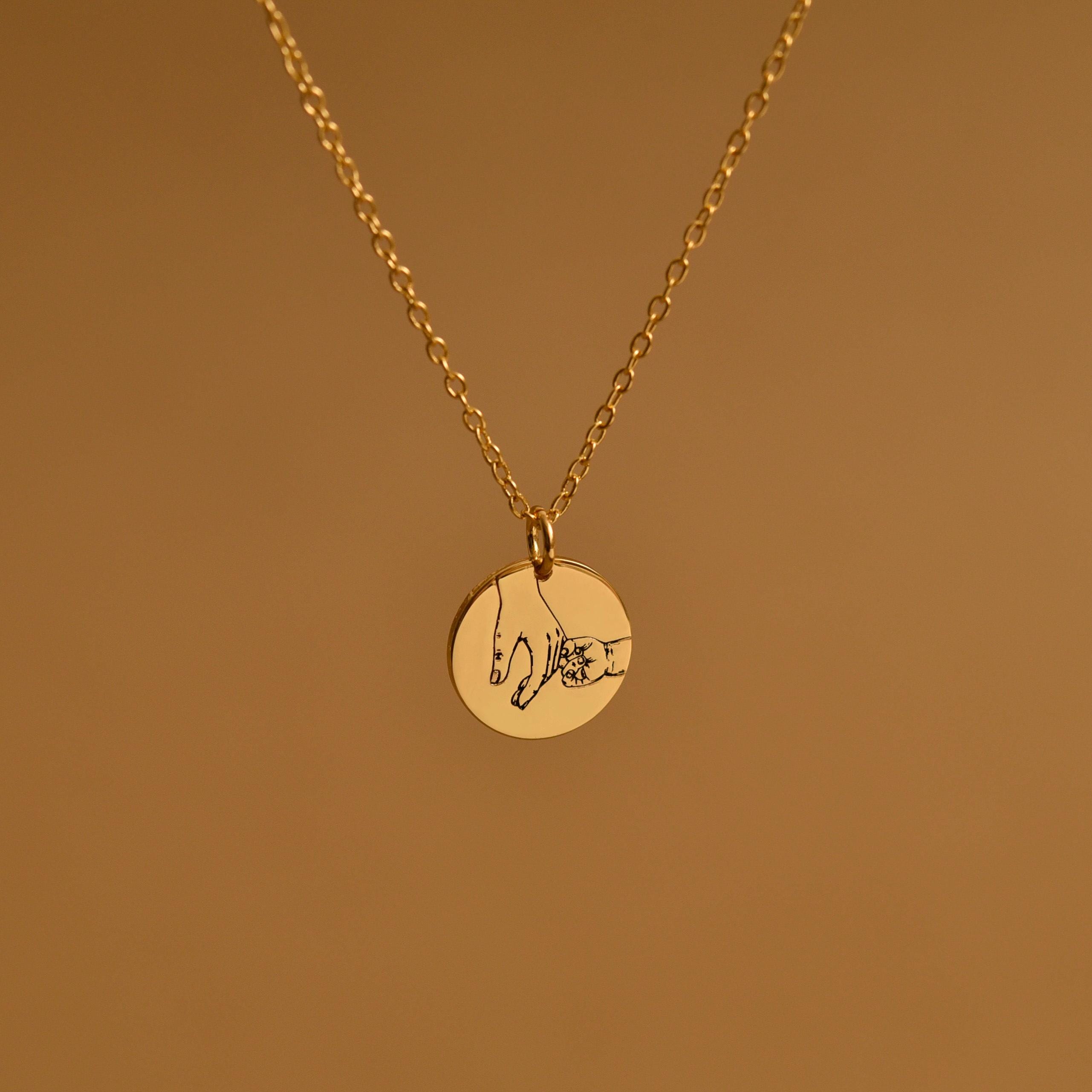 Personalized Father and Daughter Necklace