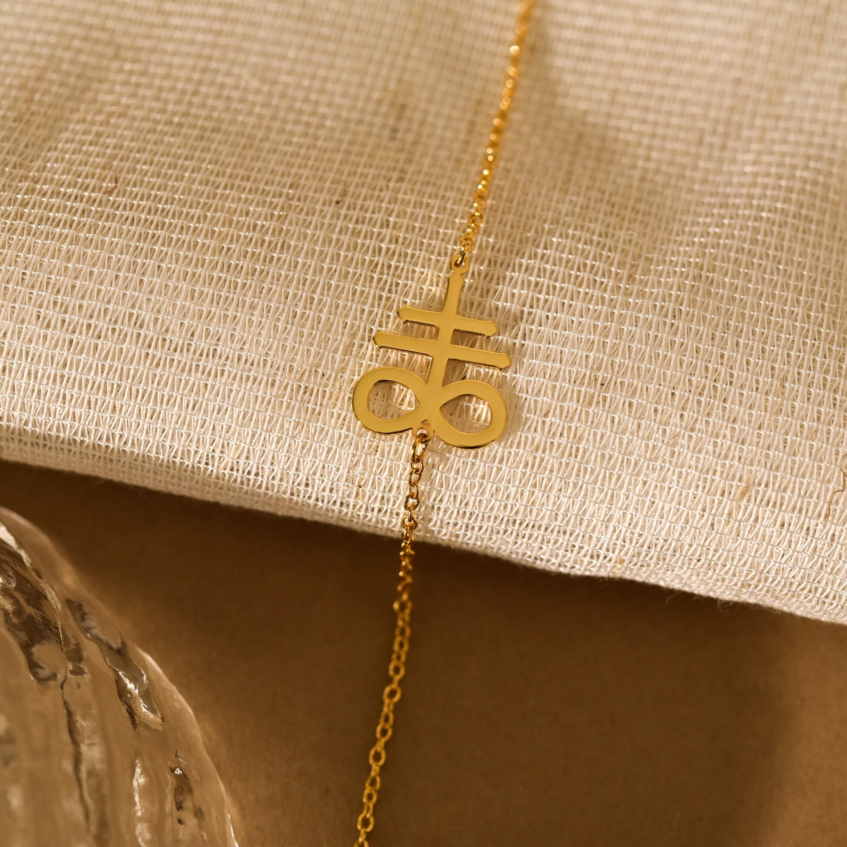 Leviathan Satan Cross Bracelet