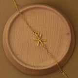 Chi Rho Cross Bracelet, Christian Jewelry, Ancient Christ Symbol, Religious Faith Gift for  Women, Birthday, Baptism, Confirmation, GS0107