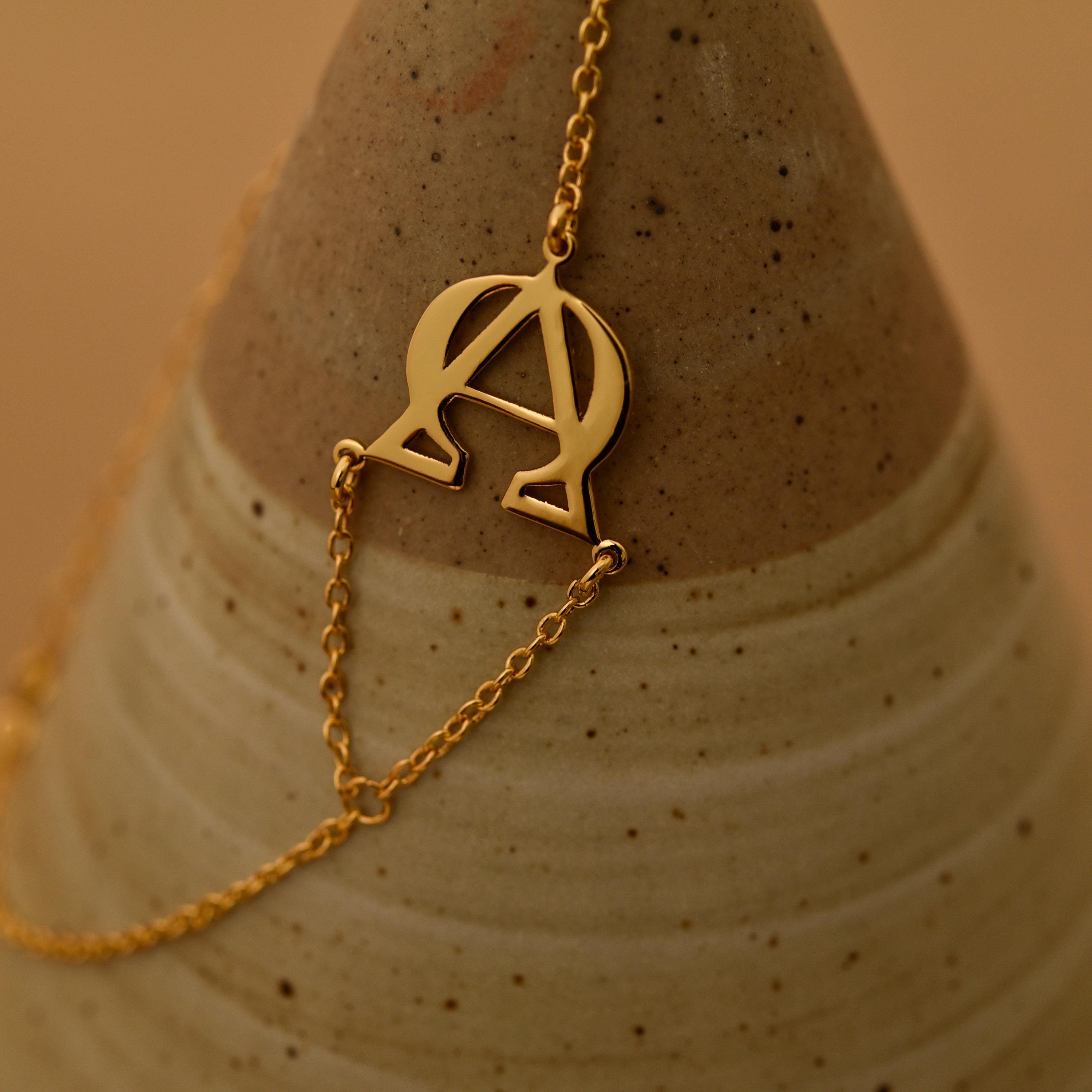 Alpha Omega Bracelet, Christian Symbol Jewelry, Faith Bracelet, Religious Gift, Greek Letters Jewelry, Spiritual Unisex Bracelet, GS0112