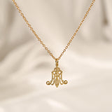 Christian Mariam Monogram Necklace