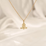 Christian Mariam Monogram Necklace