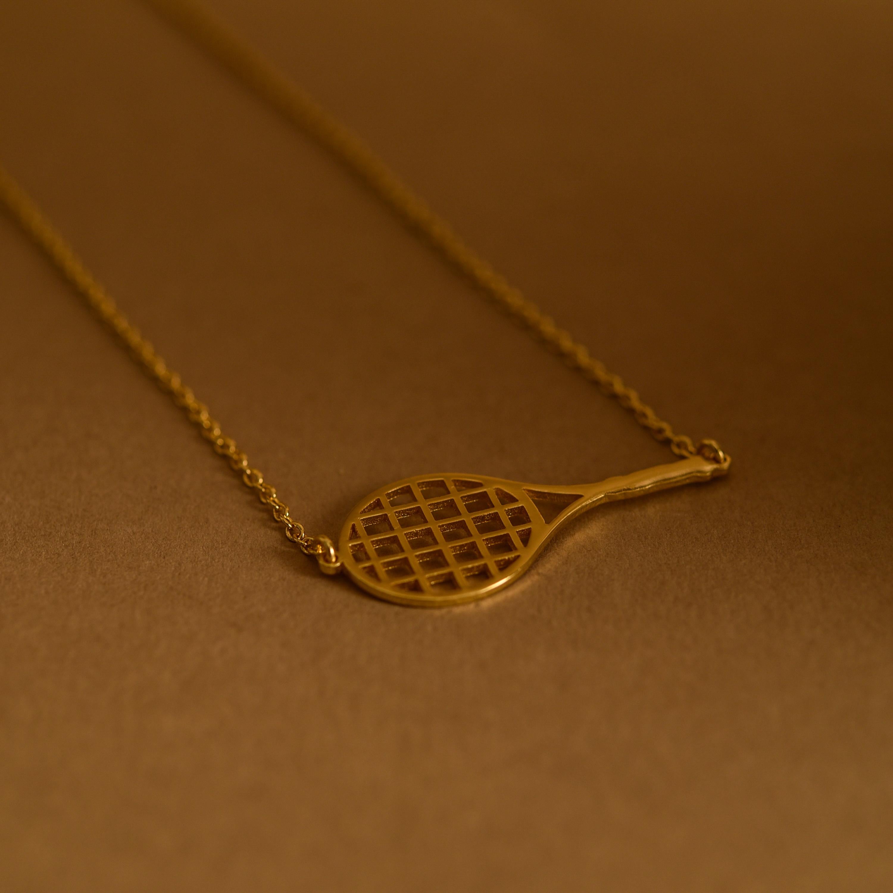 Tennis Racket Necklace