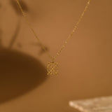 18K Gold Celtic Knot Necklace, Trinity Knot Variation Jewelry, Irish Symbol Pendant, Celtic Heritage Necklace, Spiritual Gift for Her,GS0129