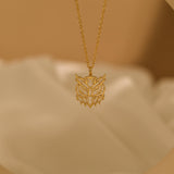 18K Gold Owl Necklace, Wisdom Pendant Jewelry, Dainty Animal Charm, Minimalist Gold Necklace, Nature Lover Gift for Her, GS0131