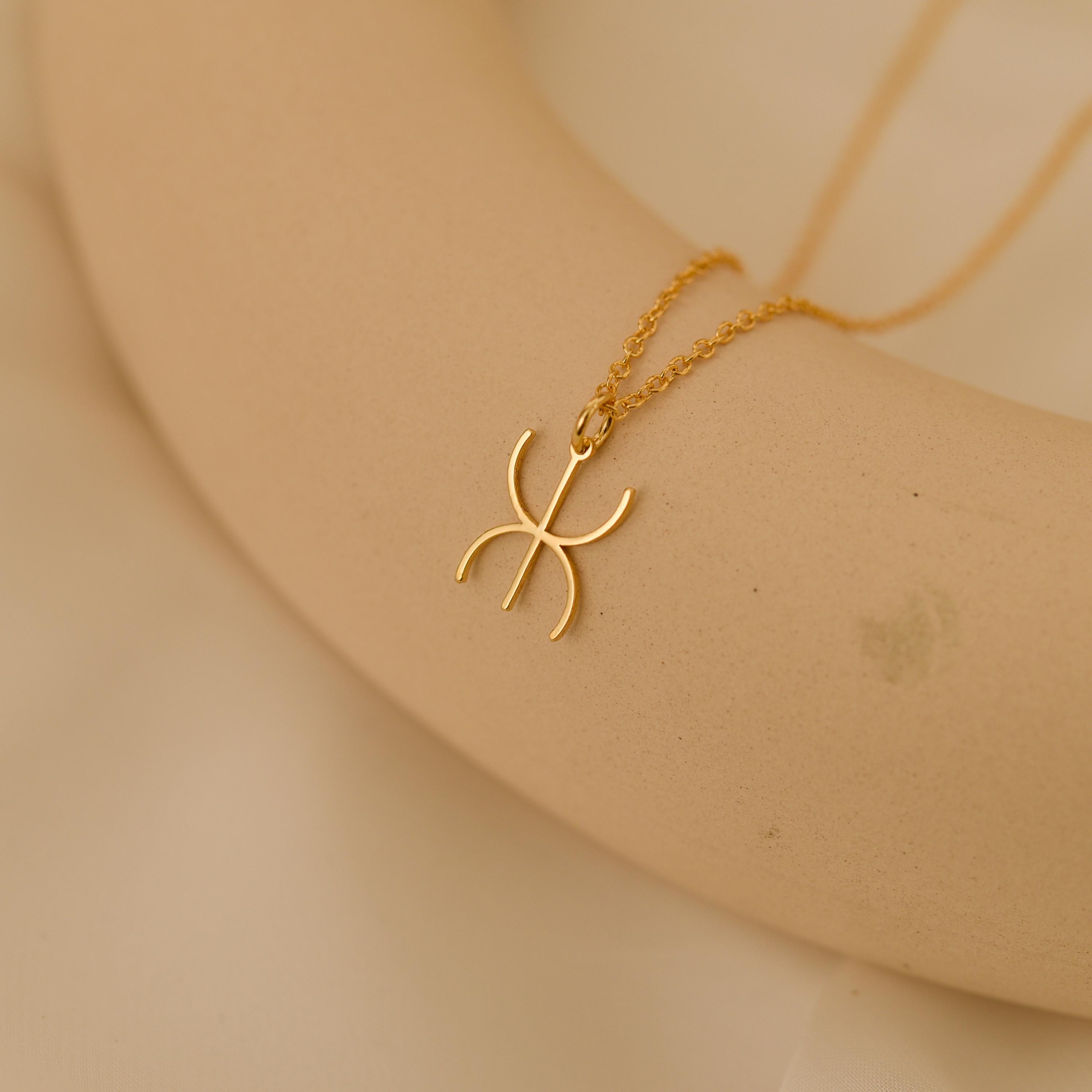 18K Gold Duality Symbol Necklace, Yin Yang Pendant, Minimalist Jewelry, Meaningful Gift for Her, GS0136