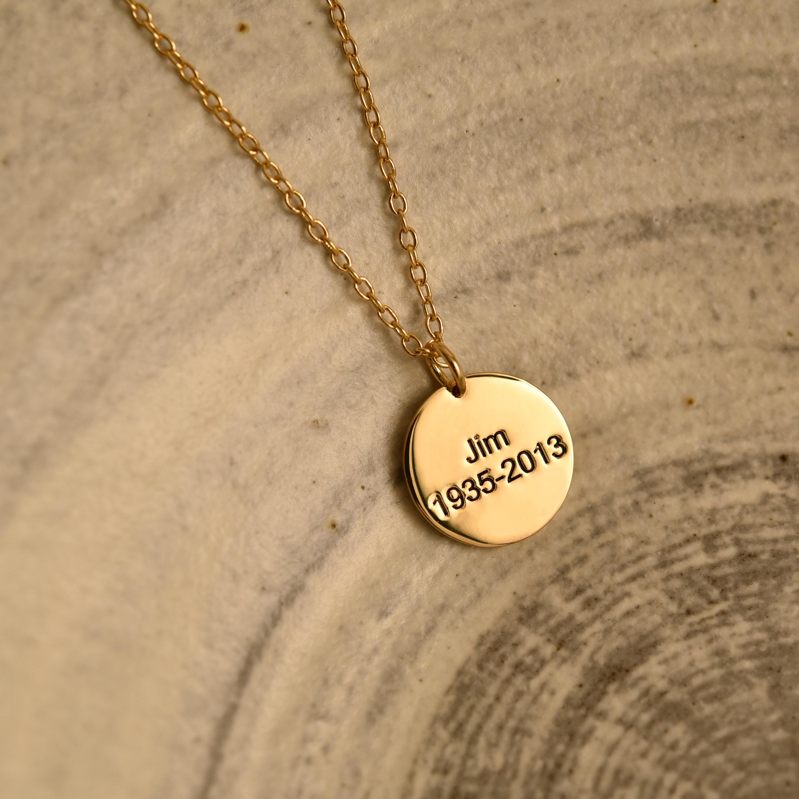 Personalized Father and Daughter Necklace