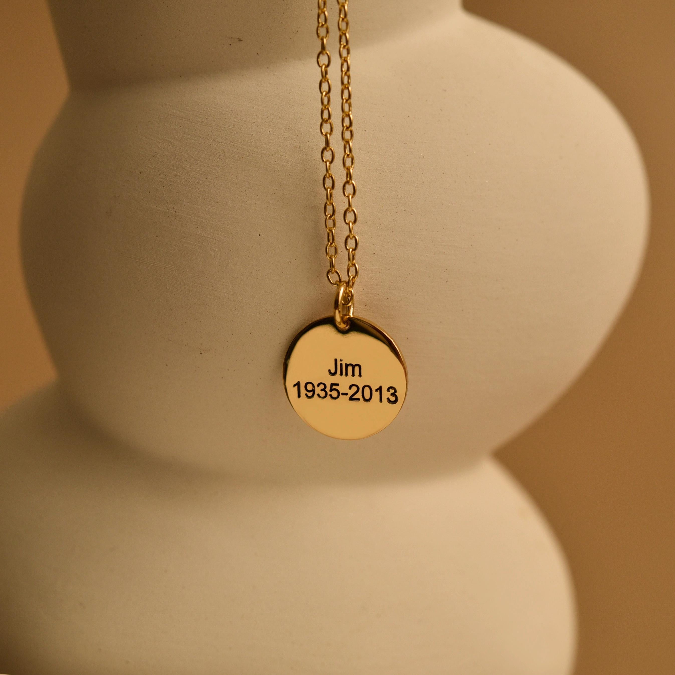 Personalized Father and Daughter Necklace