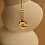 Personalized Father and Daughter Necklace