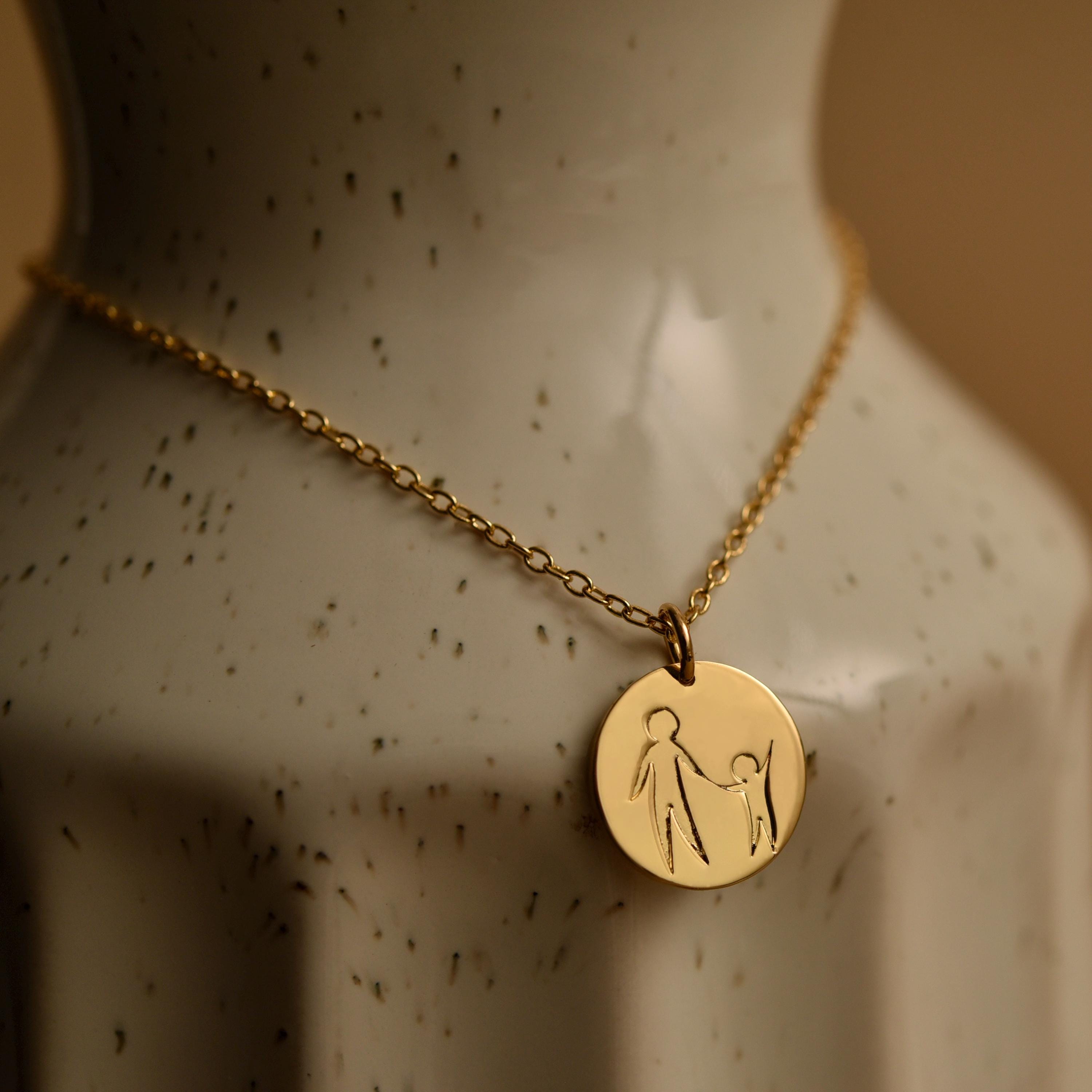 Dad and Kid Necklace