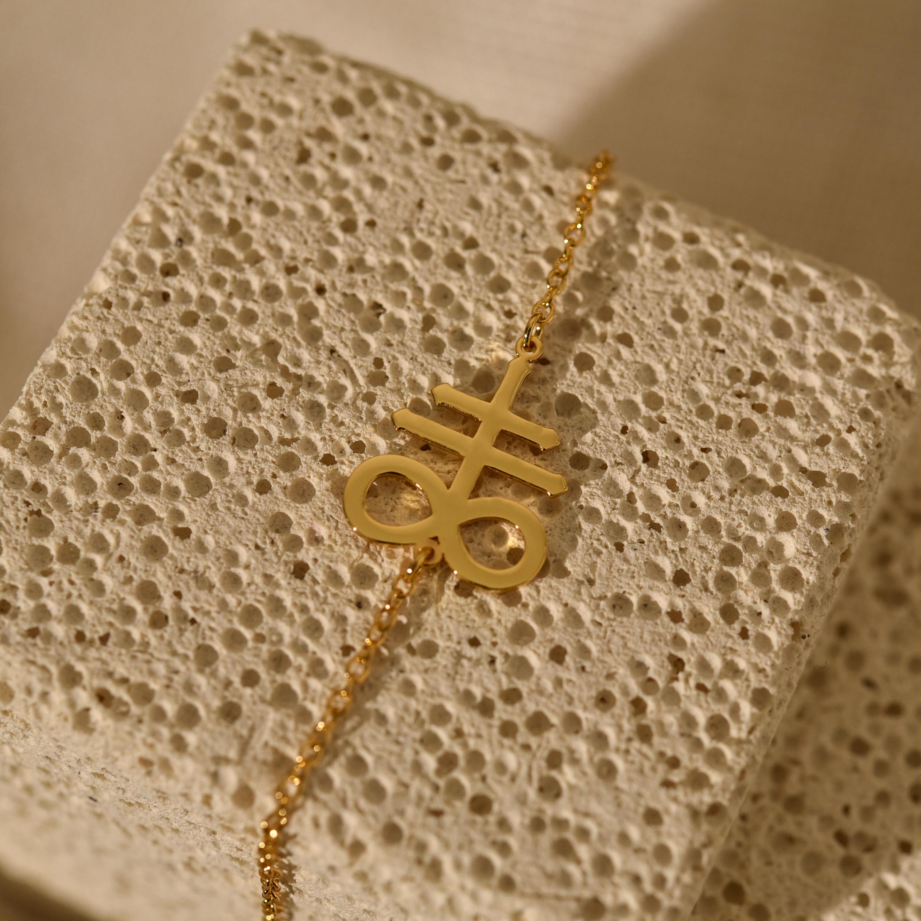 Leviathan Satan Cross Bracelet