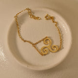 Gold Triskelion Bracelet