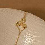 Gold Triskelion Bracelet